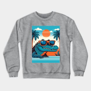 Cool Blue Gator Crewneck Sweatshirt